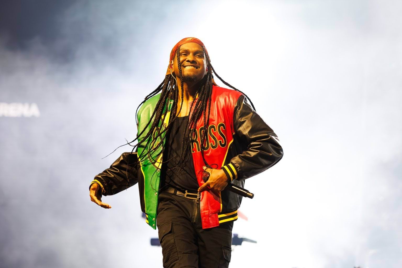 Baker Boy performing at John Cain Arena.